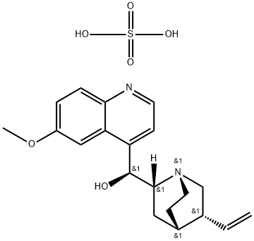 奎寧定硫酸氫鹽, 747-45-5, 结构式