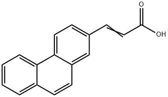 (E)-3-phenanthren-2-ylprop-2-enoic acid 结构式