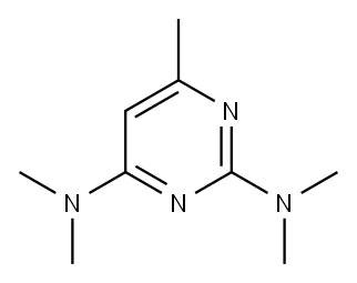 2,4-bis(dimethylamino)-6-methylpyrimidine Structure