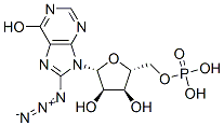 8-azidoinosine 5'-monophosphate 结构式