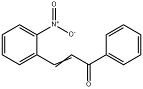β-(2-ニトロフェニル)アクリロフェノン 化学構造式