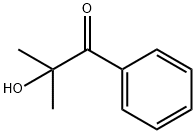 2-ヒドロキシ-2-メチルプロピオフェノン 化学構造式