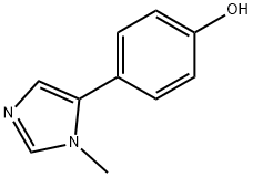 4-(1-甲基-5-咪唑基)苯酚 结构式