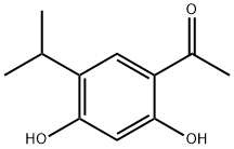 4-乙酰基-6-异丙基-1,3-苯二酚 结构式