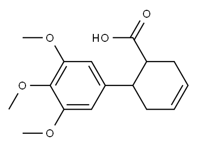 6-(3,4,5-trimethoxyphenyl)cyclohex-3-ene-1-carboxylic acid Structure