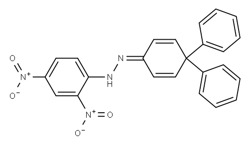4,4-Diphenyl-2,5-cyclohexadien-1-one 2,4-dinitrophenyl hydrazone Structure