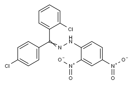 2,4'-Dichlorobenzophenone (2,4-dinitrophenyl)hydrazone Structure