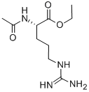 Nα-アセチル-L-アルギニンエチル・塩酸塩 化学構造式