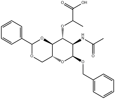 BENZYL N-ACETYL-4,6-O-BENZYLIDENEMURAMIC ACID|1-苄基-N-乙酰基-4,6-O-苯亚甲基胞壁酸