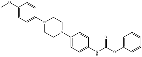 4-([4-(4-METHYLOXY-PHENYL)-PIPERAZIN-1-YL]-PHENYL)-CARBAMIC ACID PHENYL ESTER Structure