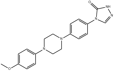 2,4-dihydro-4-[4-[4-(4-methoxyphenyl)piperazin-1-yl]phenyl]-3H-1,2,4-triazol-3-one Structure