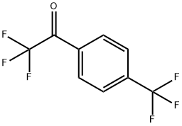 α,α,α-トリフルオロ-4'-(トリフルオロメチル)アセトフェノン 化学構造式