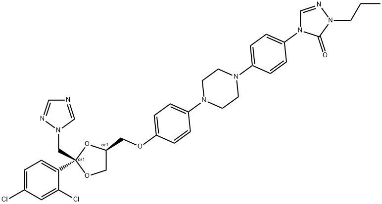 伊曲康唑杂质C, 74855-91-7, 结构式