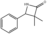 3,3-ジメチル-4-フェニルアゼチジノン 化学構造式