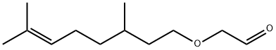 (3,7-二甲基-6-辛烯基)氧基乙醛, 7492-67-3, 结构式