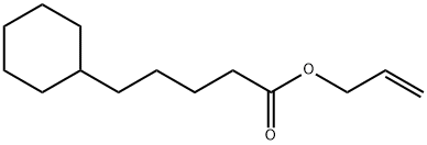 シクロヘキサンペンタン酸アリル 化学構造式