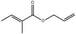 2-メチルクロトン酸アリル 化学構造式