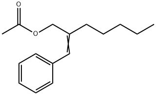 酢酸α-ペンチルシンナミル 化学構造式