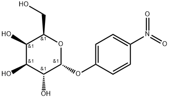 4-ニトロフェニルα-D-ガラクトピラノシド 化学構造式