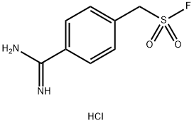 (4-脒苯基)甲磺酰氟盐酸盐 结构式
