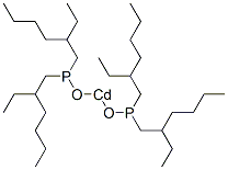 ビス[ビス(2-エチルヘキシル)ホスフィノオキシ]カドミウム 化学構造式