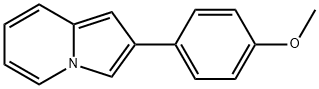 2-(4-メトキシフェニル)インドリジン 化学構造式