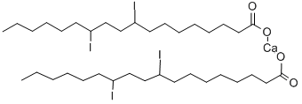 ジヨードステアリン酸カルシウム 化学構造式