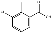 3-氯-2-甲基苯甲酸, 7499-08-3, 结构式