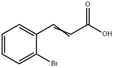 3-(2-ブロモフェニル)アクリル酸 化学構造式