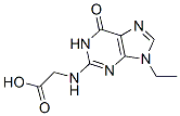 Glycine,  N-(9-ethyl-6,9-dihydro-6-oxo-1H-purin-2-yl)- Struktur
