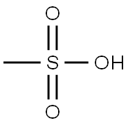 甲基磺酸, 75-75-2, 结构式