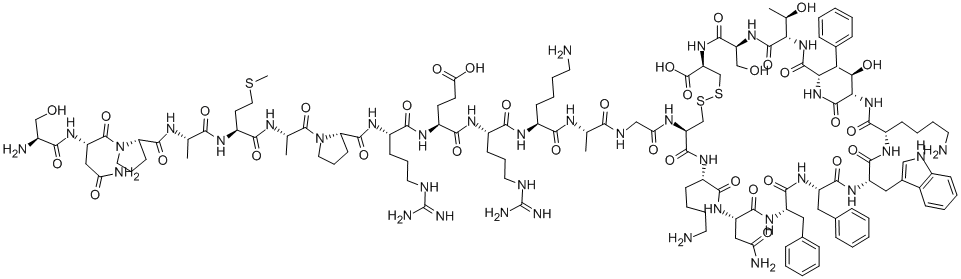 生长抑素 25, 75037-26-2, 结构式