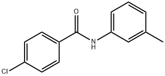 4-氯-N-(3-甲基苯基)苯甲酰胺, 7504-69-0, 结构式