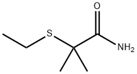 2-(エチルチオ)-2-(メチル)プロピオンアミド 化学構造式