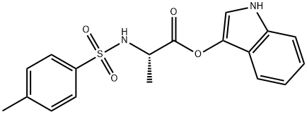 N-Tosyl-L-alanine 3-indoxyl ester Structure