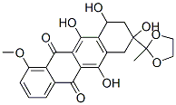6,8,10,11-tetrahydroxy-1-methoxy-8-(2-methyl-1,3-dioxolan-2-yl)-9,10-d ihydro-7H-tetracene-5,12-dione Structure