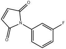N-(3-フルオロフェニル)マレインイミド 化学構造式