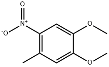 1,2-ジメトキシ-4-メチル-5-ニトロベンゼン 化学構造式