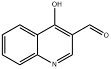 4-ヒドロキシキノリン-3-カルボキシアルデヒド 化学構造式