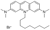 3,6-ビス(ジメチルアミノ)-10-ノニルアクリジニウム·ブロミド 化学構造式