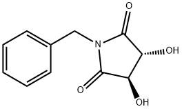 (3R,4R)-1-苄基-3,4-二羟基吡咯烷-2,5-二酮, 75172-31-5, 结构式