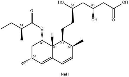 ロバスタチンヒドロキシ酸, ナトリウム塩 化学構造式