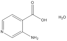 3-氨基异烟酸一水合物 结构式