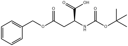 Boc-L-天冬氨酸 4-苄酯 结构式