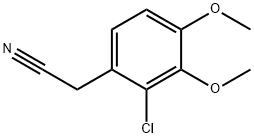 (2-chloro-3,4-dimethoxyphenyl)acetonitrile  Struktur