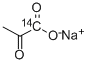 [1-14C]丙酮酸钠 结构式