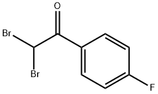 2,2-二溴-4'-氟苯乙酮 结构式