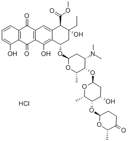 アクラルビシン 化学構造式