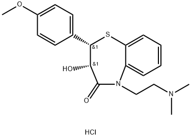DESACETYL DILTIAZEM HCL, 75472-91-2, 结构式