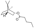 ペンタン酸2-ボルニル 化学構造式